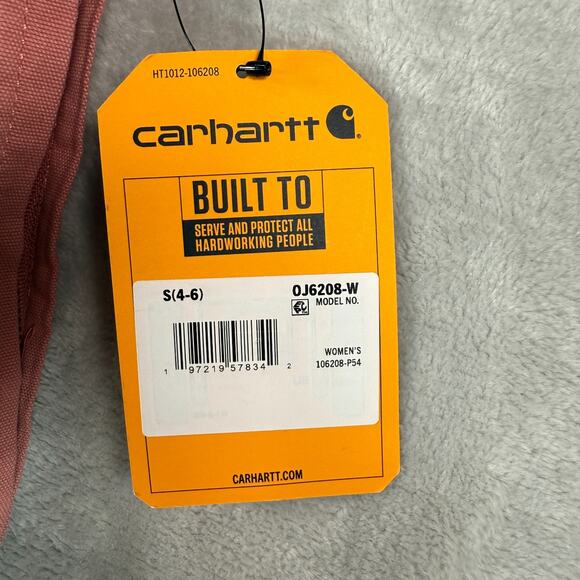 Carhartt Womens Small Iconic Crawford Detroit Jacket Rose Tint NEW - Picture 10 of 11